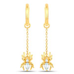 0.57 ct. tw. Blue Topaz Spider Earrings In Sterling Silver