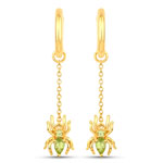 0.51 ct. tw. Peridot Spider Earrings In Sterling Silver