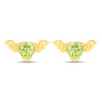 0.36 ct. tw. Peridot Bat Earrings In Sterling Silver