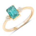 QR19235ZEWD-14KY 0.93 ctw Cocktail Ring in 14K Yellow Gold
