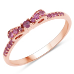 QR20589R-14KR 0.32 Carat Genuine Ruby 14K Rose Gold Ring